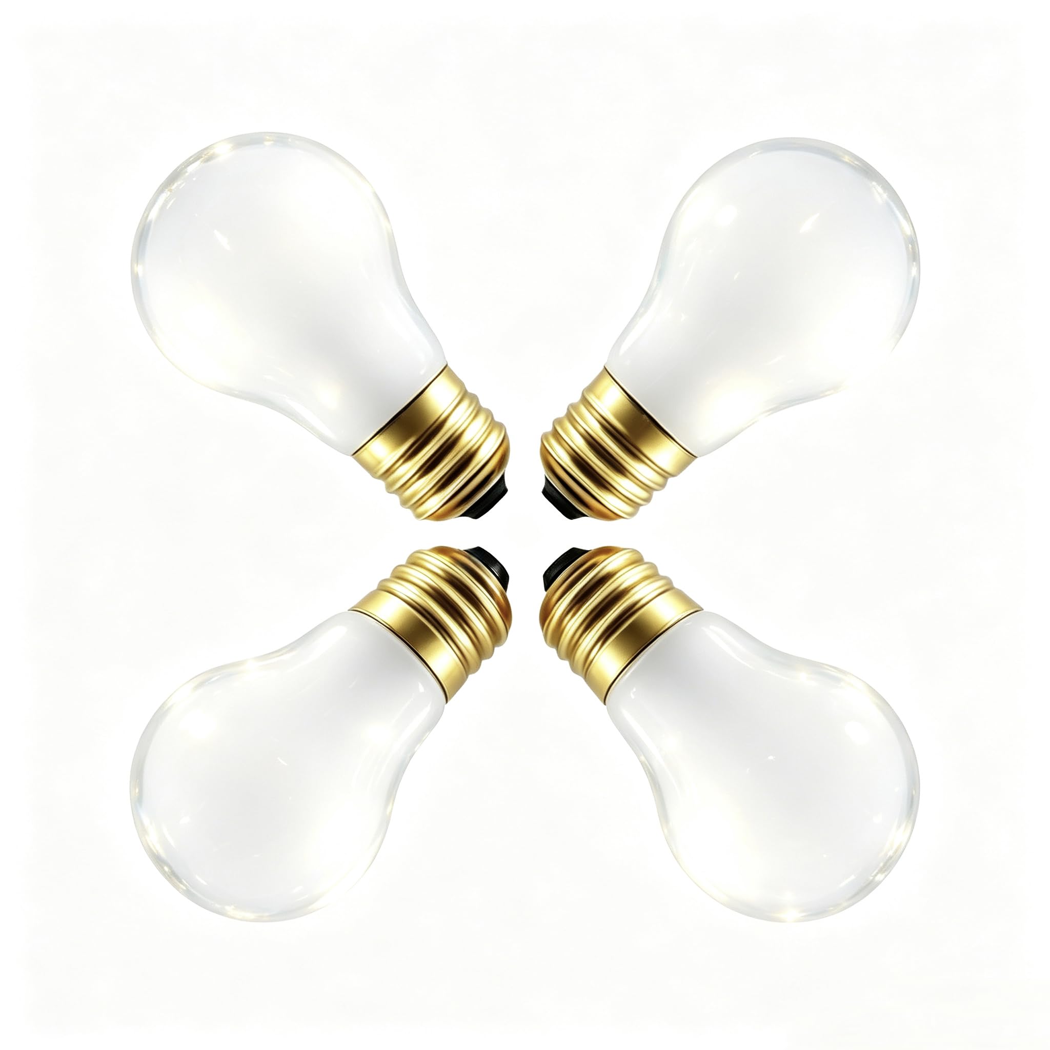 FMLAD 60 Watt Incandescent Light Bulbs, E26 A19 Stepless Dimming Light Bulbs 400lm, 3000K Soft Warm White, Vintage Frosted Light Bulb for Home (4 Pack)