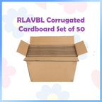 RLAVBL 50 Pack 8x10 Corrugated Cardboard Sheets, Flat Cardboard Inserts for Shipping, Mailing, Packing, DIY Crafts