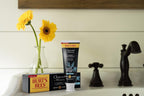 Burt's Bees Toothpaste, Natural Flavor, Charcoal with Fluoride Toothpaste, Mountain Mint, 3 x 4.7oz