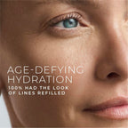 RoC Hydration+ Hyaluronic Acid Serum for Face, Hydrating, Plumping, Fragrance Free, Lightweight Formula with Collagen Proteins (1 Ounce) with Retinol Eye Cream Packette