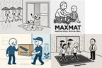 MaxMat Commercial Floor Mat, Heavy Duty Indoor Outdoor Door Mat, 3x5 Feet Grey, Waterproof Entrance Mat, Non-Slip Backing Rug for Office, Store, Warehouse, Hallway, Garage & Entryway