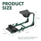 Tcoivs Knee Seat, Foldable Garden Kneeler and Seat, with Adjustable Kneeling Pad and Soft Seat Cushion, Supports Up to 350 LBS