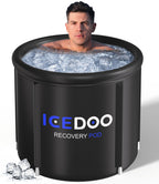 Wxtkkom Ice Bath Tub for Athletes & Adults, 119 Gallon Portable Cold Plunge with Cover, Multi-Layered Recovery Bath for Cold Water Therapy, Indoor Outdoor Home Gym Garage