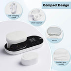 ReO2 Gen6 Soft Contact Lens Cleaner for Moisture Retention, Advanced Cleaning Solution with Electrophoresis Technology, Deep Clean and Rehydrate in 10 Min, with Mirror and Tweezer (White)