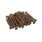 Nuvo Iron Deck Screws #8 x 2'' - 4000 Count, Brown