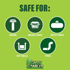 Green Gobbler Enzyme Drain Cleaner | Controls Foul Odors & Breaks Down Grease, Paper, Fat & Oil in Sewer Lines, Septic Tanks & Grease Traps | 1 Gallon