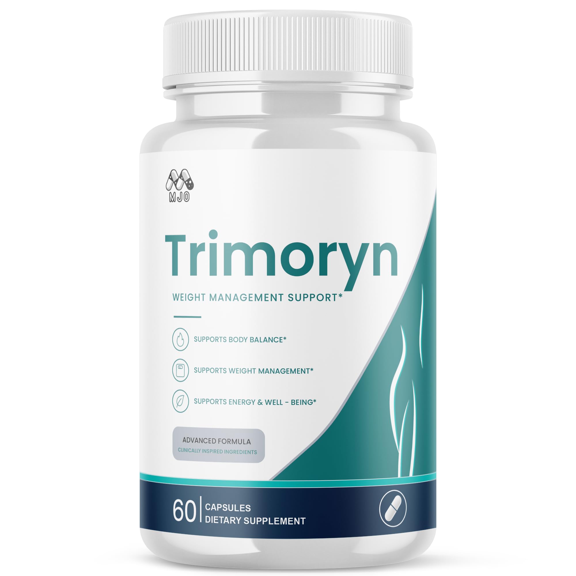 Trimoryn Capsules, Official Trimoryn Pills with All Natural Ingredients, Advanced Trimorin Wellness Support Supplement, Maximum Strength Healthy Lifestyle Vitamins for Women and Men (60 Capsules)