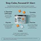 Chewsy So Long Stress, Calm Fruity Chews, Stay Calm & Focused. w/L-theanine, Amino Acid, GABA, Glycine, Tyrosine, Taurine & Magnesium. Non-GMO and Gluten-Free. Tropical Fruity Chews, 30-Day Supply