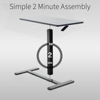 VIVO Mobile 32 x 16 inch Over Couch Laptop Table, Height Adjustable Bedside Desk for Recliner, Black, CART-V02L