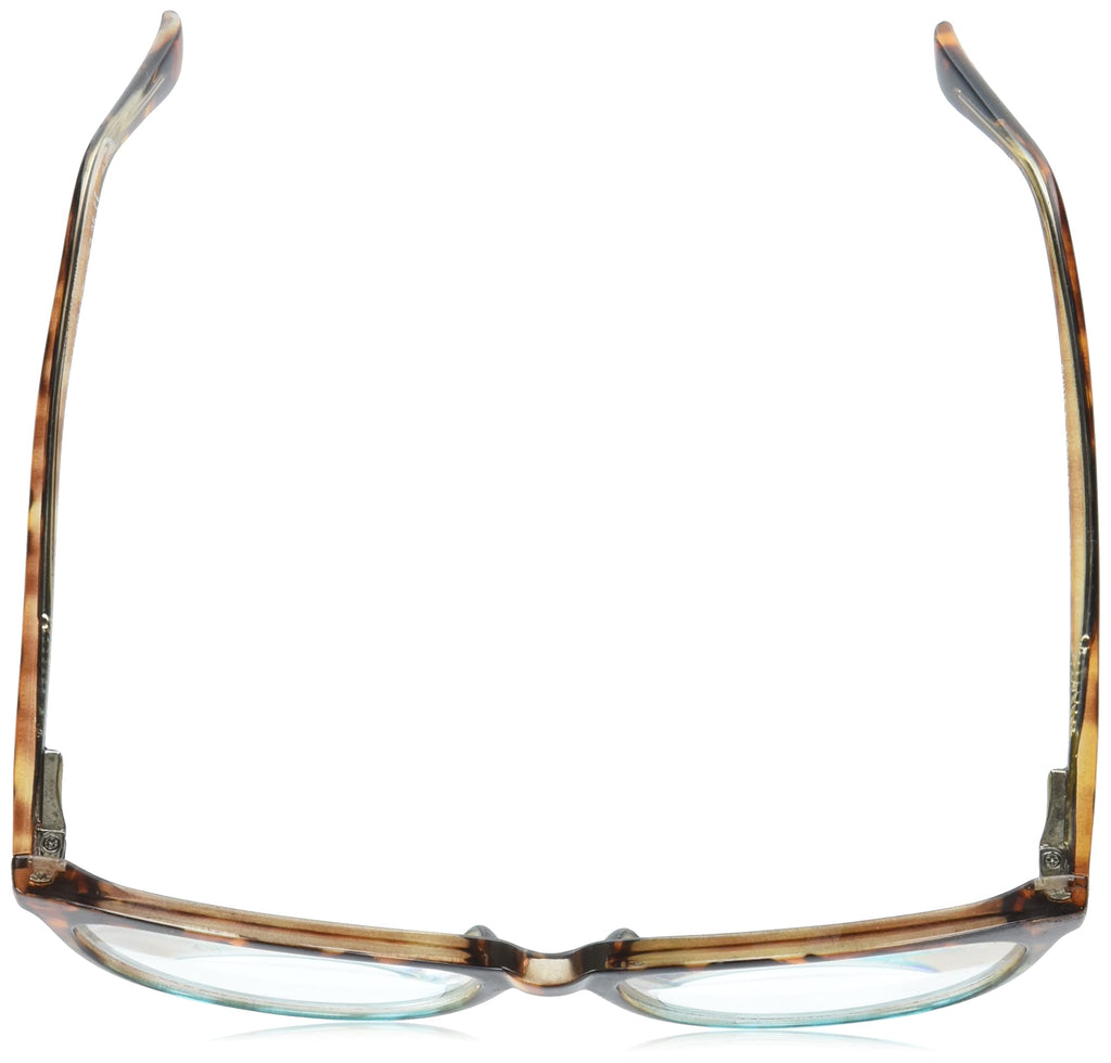 Foster Grant Sofia Vergara x Women's Teresa Cat-Eye Reading Glasses, Brown Tortoise Gradient Fade to Crystal Turquoise, 52 mm + 2