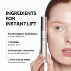 TIRTIR Collagen Lifting Eye Cream - Roller Applicator, Wrinkle Spot Treatment, Revitalizing Moisturizer,Tightening Under Eye For Wrinkles,Fine Lines, Under Eye Bags, Lift Treatment For Men & Women