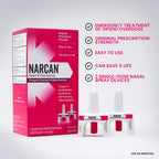 NARCAN Nasal Spray 4 mg, Emergency Treatment of Opioid Overdose, 2 Single-Dose Devices