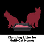 ARM & Hammer Clump & Seal Platinum Cat Litter, Multi-Cat, 14-Day Odor Control, Rock-Hard Clumps, 18 lbs – Powerful Odor Eliminator with Baking Soda