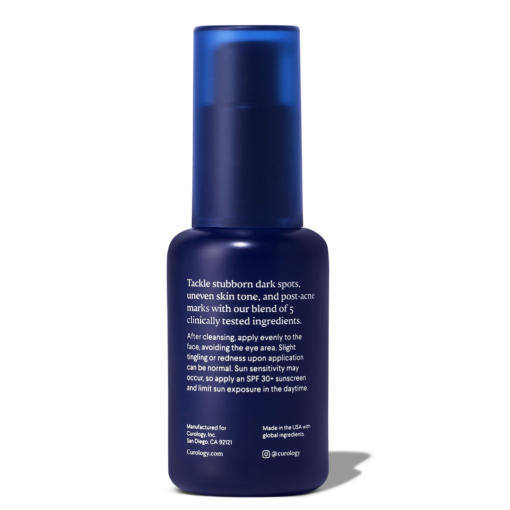 Curology Dark Spot Facial Serum, Discoloration Fading Serum, for Post Acne Marks and Sunspots, 1 fl oz
