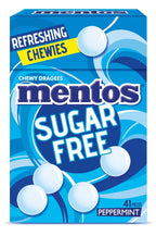 Mentos Sugar Free Peppermint Chews, Breath Freshening Sweets, Suitable for Vegetarians - 10 x 45 g