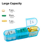 Daviky Pill Organizer 3 Times a Day, Weekly Pill Box 7 Day, Daily Medicine Organizer Case to Hold Vitamins and Medication
