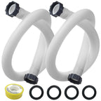 1.5 Inch Pool Hoses for Above Ground Pools, 1.5'' x 59" Sand Filter Hose Accessories, Pool Pump Hose Replacement Compatible with Intex Coleman Bestway Filters & Saltwater Systems, 2 Pack
