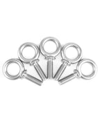 QWORK Machinery Eye Bolt, 10 Pack 1/2" -13 x 1-1/2" Marine Grade 304 Stainless Steel Shackle, Lifting Ring Threaded Eyebolt Shoulder Eyebolts