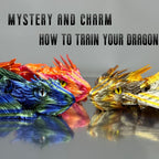 SGYYSG Feathered Wyvern Dragon,3D Printed Dragon, Articulated Dragon with Wings, 3D Printed Toys, Desktop Pet - Indulge in The Enchanting Realm of Dragons (Rainbow Noctilucent)