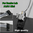 Sahvaim Hotend Heating Assembly Up to 390℃ for Bambu Lab A1/A1 Mini 3D Printer Hotend Heating Component Mounting Accessories,Contains Thermistor, Ceramic Heater, Base,Clip,Quick-Change Kit