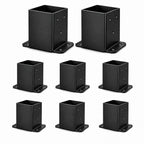 ORIGLE 4x4 Post Base, 4x4 Post Bracket 8PCS, Inner Size 3.6x3.6 inch Fence Post Anchor, Wood Post Brackets for Pavilion Deck Railing Support Deck Base Plate