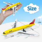Tcvents Airplane Toys, Metal Plane Pull Back Airplane Toys for Boys 3 4 5-7