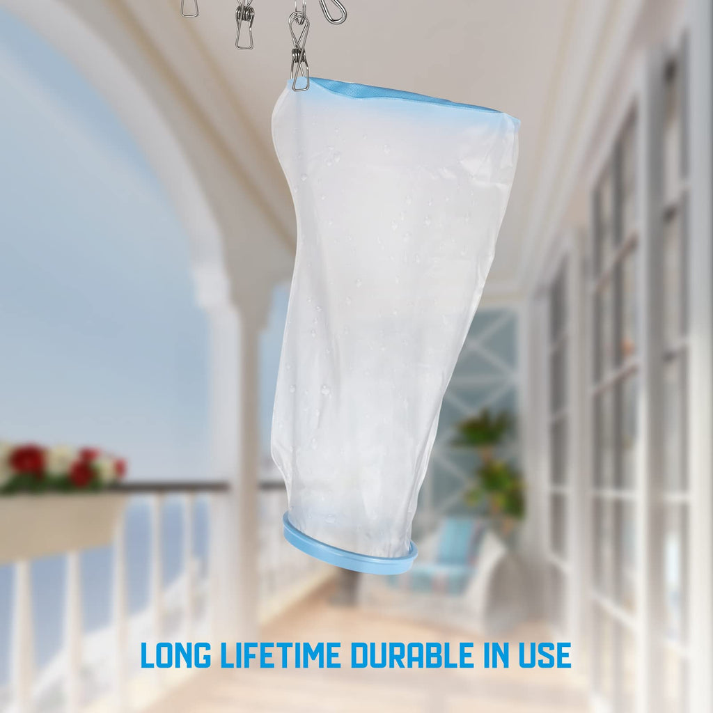 TANGKA Waterproof Leg Cast Cover for Shower with New Upgraded Non-Slip Padding Bottom,Reusable Sealed Watertight Foot Protector to Keep Wound Covers & Bandages Dry, Perfect Fit for Leg Foot Ankle