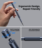 AXTH 50-in-1 Precision Screwdriver Set, Professional Magnetic Small Repair Tool Kit for Electronic Devices, Mini Screw Driver with Flat, Philips, Torx, Hex, Pentalobe, Triwing, Triangle and More