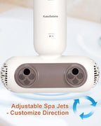 KokoSelene Bath Jets for Tub, Portable Bath Spa for Bathtub with Dual Hydro Jets, Bathtub Spa Machine Creates Soothing Bubbles for Daily Relax at Home Use (Brown)
