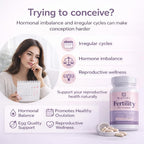 Natifi Conception Fertility Prenatal Vitamins Regulate Cycles, Balance Hormones, Aid Ovulation. Conception Multivitamin for Women. Healthier Pregnancy -60 Capsules- Folic Acid, Myo Inositol, Vitex.