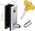 Window Locks, 8 Sets Sliding Security Window Lock with Key for Vertical & Horizontal Sliding Windows & Sliding Doors, Adjustable Window Locks Security Window Stoppers for Patio Bedroom Home and Office