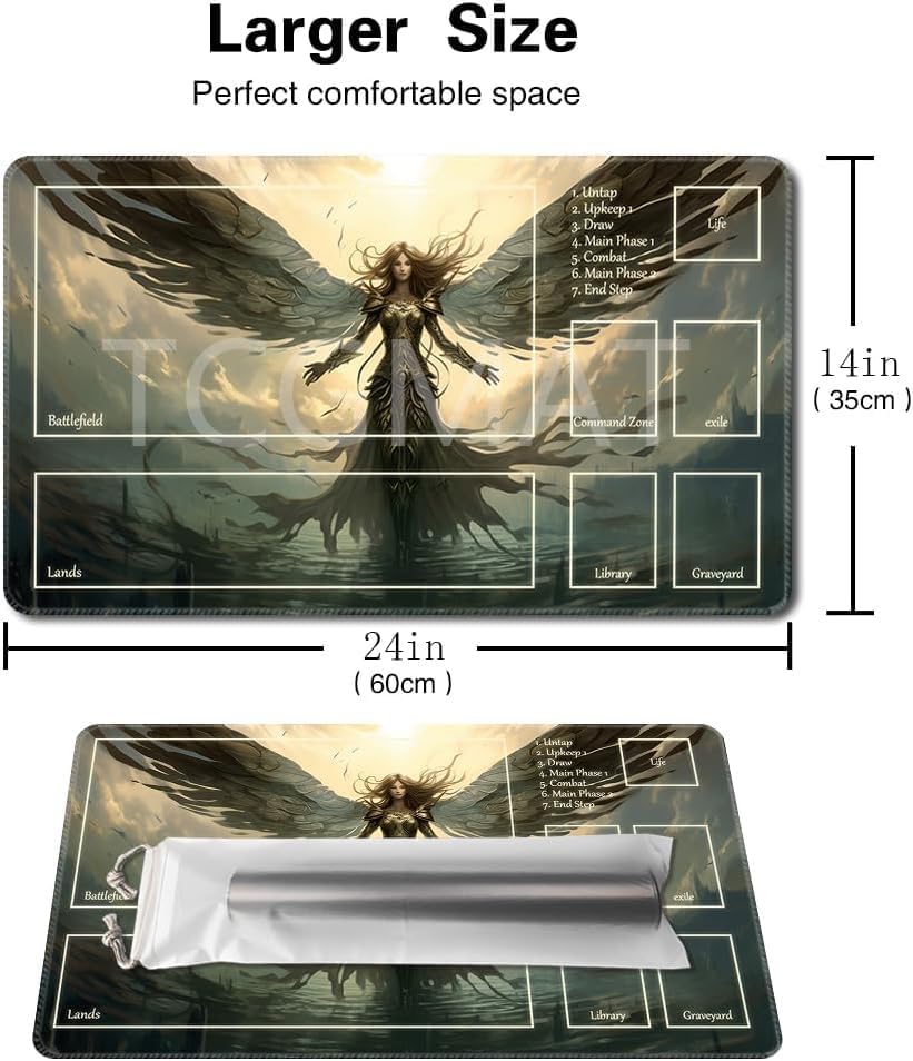 MTG Playmat - Non-Slip Backing Printing, Ideal for Card Game Enthusiasts TCG Playmat (MTG1-Disaster befalls-Deck)
