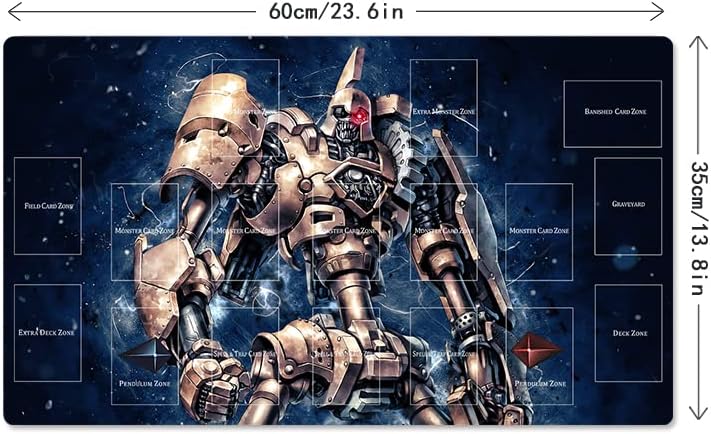 New Playmat Ancient Gear Golem TCG CCG Trading Card Game Mat with Zones + Free Bag (ZD039-284-A)