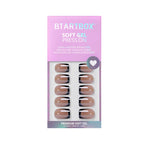 BTArtbox Halloween Press On Nails, Short French Tip Nails, 30Pcs Full Kit