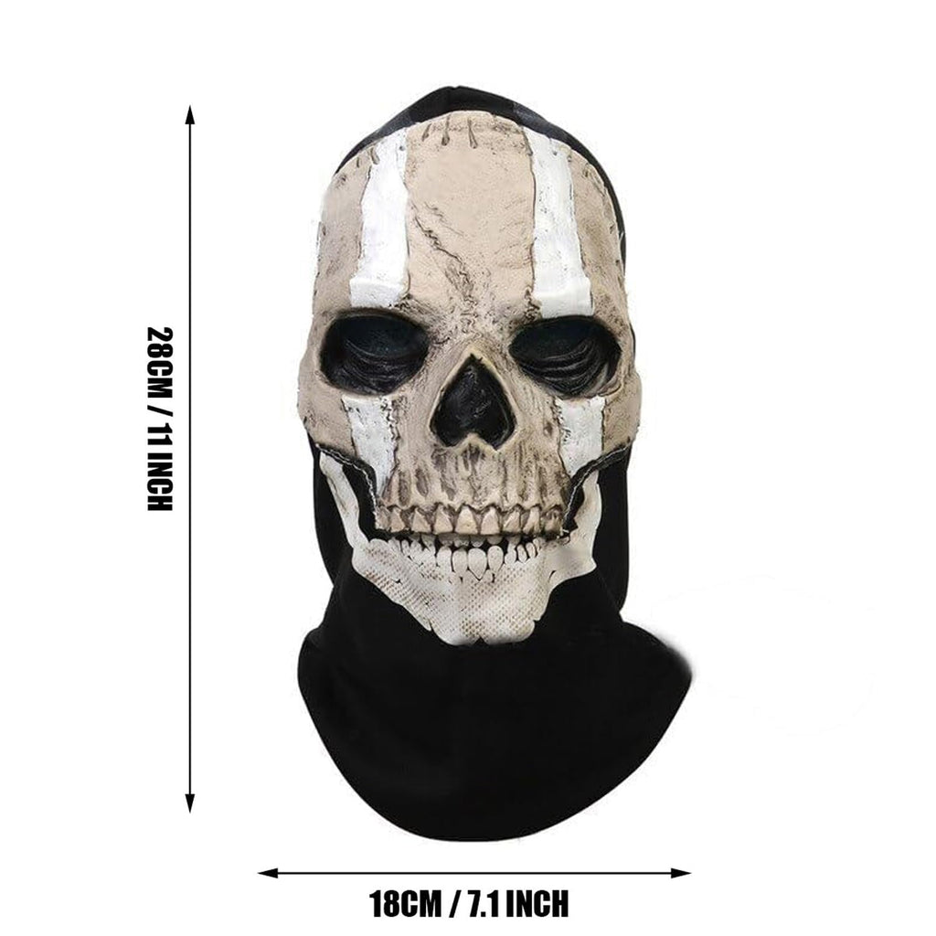 Lyxaof Ghost Balaclava Skeleton Ski Mask Halloween Cosplay Ghost Skull Mask