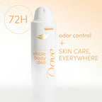 Dove Whole Body Deodorant Cooling Spray Peach & White Tea Aluminum Free 4oz