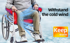 Trendcode Wheelchair Cushions，Pressure Pain Relief Accessories with Armrest Covers. Supports Coccyx & Back, Non-Slip. Fits 18" Wheelchair with Full Arms, Blue.