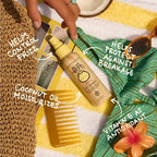 Sun Bum Revitalizing 3 in 1 Leave In Conditioner - Anti Frizz Detangler - Color Friendly with UV Protection - Enriched with Coconut Oil and Banana - 4 oz