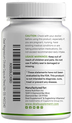 DEAL SUPPLEMENT Magnesium Citrate 500mg, 240 Capsules | Easily Absorbed, Purified Trace Mineral – One a Day, Non-GMO