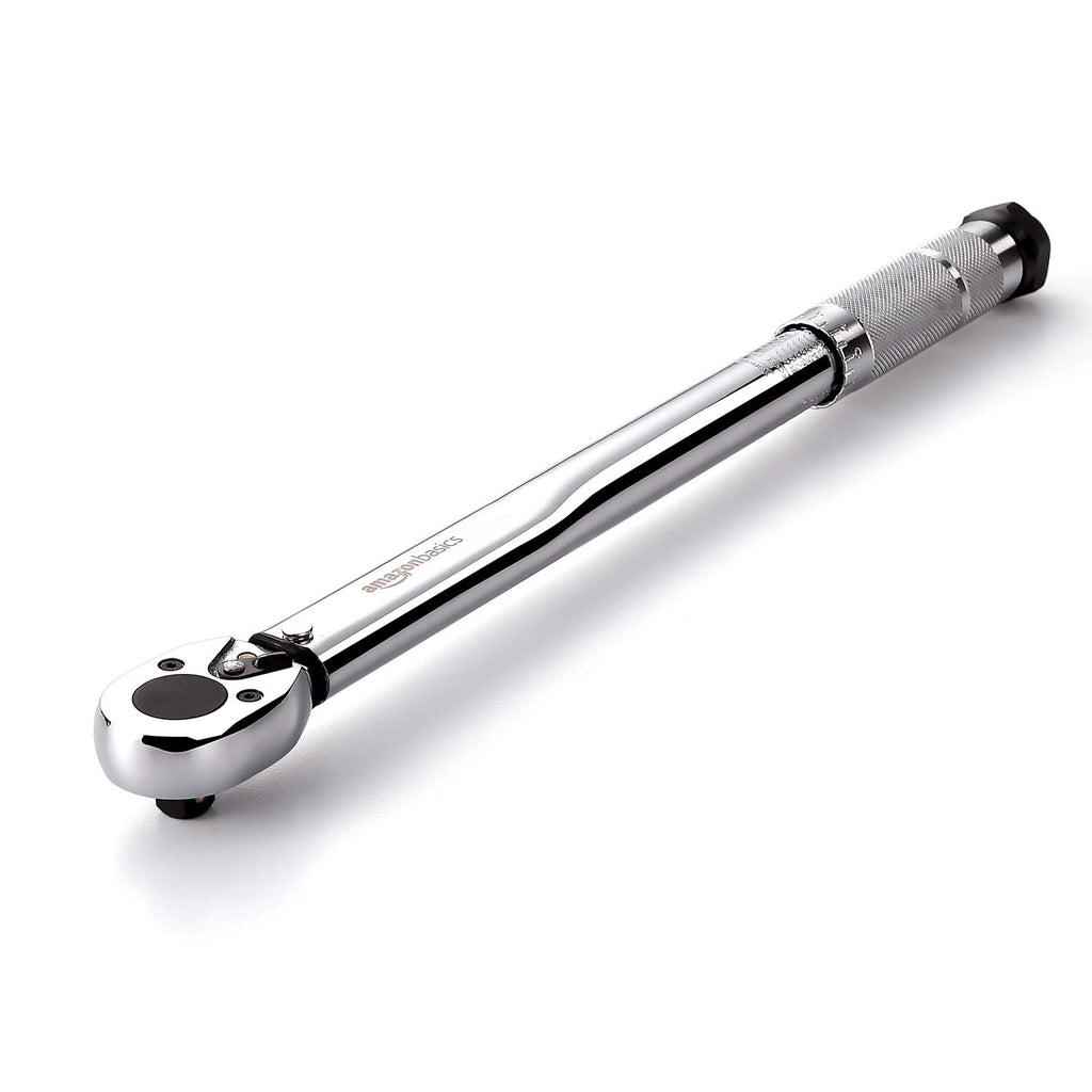 Amazon Basics 3/8-inch Drive Click Torque Wrench Ratchet, 15-80 ft.-lb, 20.4-108.5 Nm