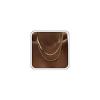 Tewiky Layered Necklaces for Women 14k Gold Plated Chain Necklace Set