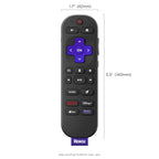 Roku Voice Remote Pro (2nd Ed.), TV Remote Control with Backlit Buttons