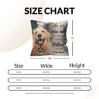 KOPPIE Custom Pet Memorial Throw Pillow with Photo, Personalized Sympathy Gifts for Dog Cat Loss, Pet Memorial Gifts for Pet Loss, Birthday, Christmas, (16x16 Inch)