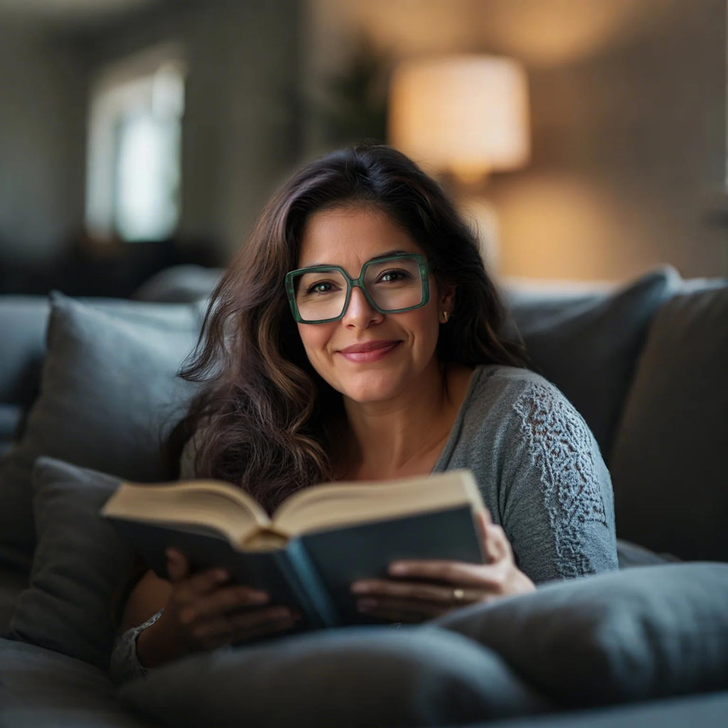 VISOONE Oversized Progressive Multifocal Anti-Fog Reading Glasses with Blue Light Blocking Fashion Readers Women Harvard