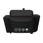 EZ-DONGTENG Heavy-Duty 600D Grill Cover fit for Nexgrill Oakford 1150 Pro Offset Smoker and 3-Burner Propane Gas Grill, Nexgrill Oakford 1150 Pro Grill Model 810-0072 Cover