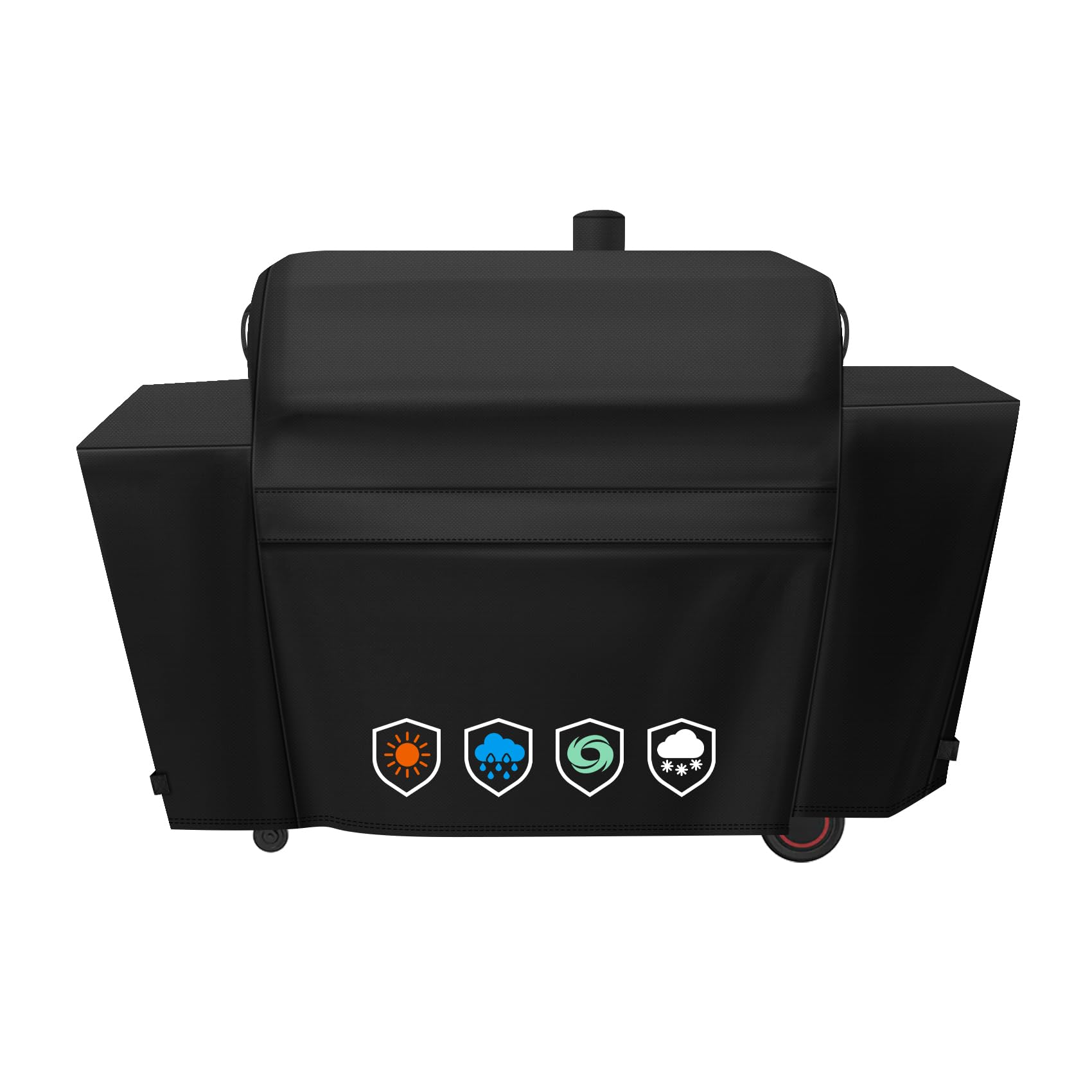 EZ-DONGTENG Heavy-Duty 600D Grill Cover fit for Nexgrill Oakford 1150 Pro Offset Smoker and 3-Burner Propane Gas Grill, Nexgrill Oakford 1150 Pro Grill Model 810-0072 Cover