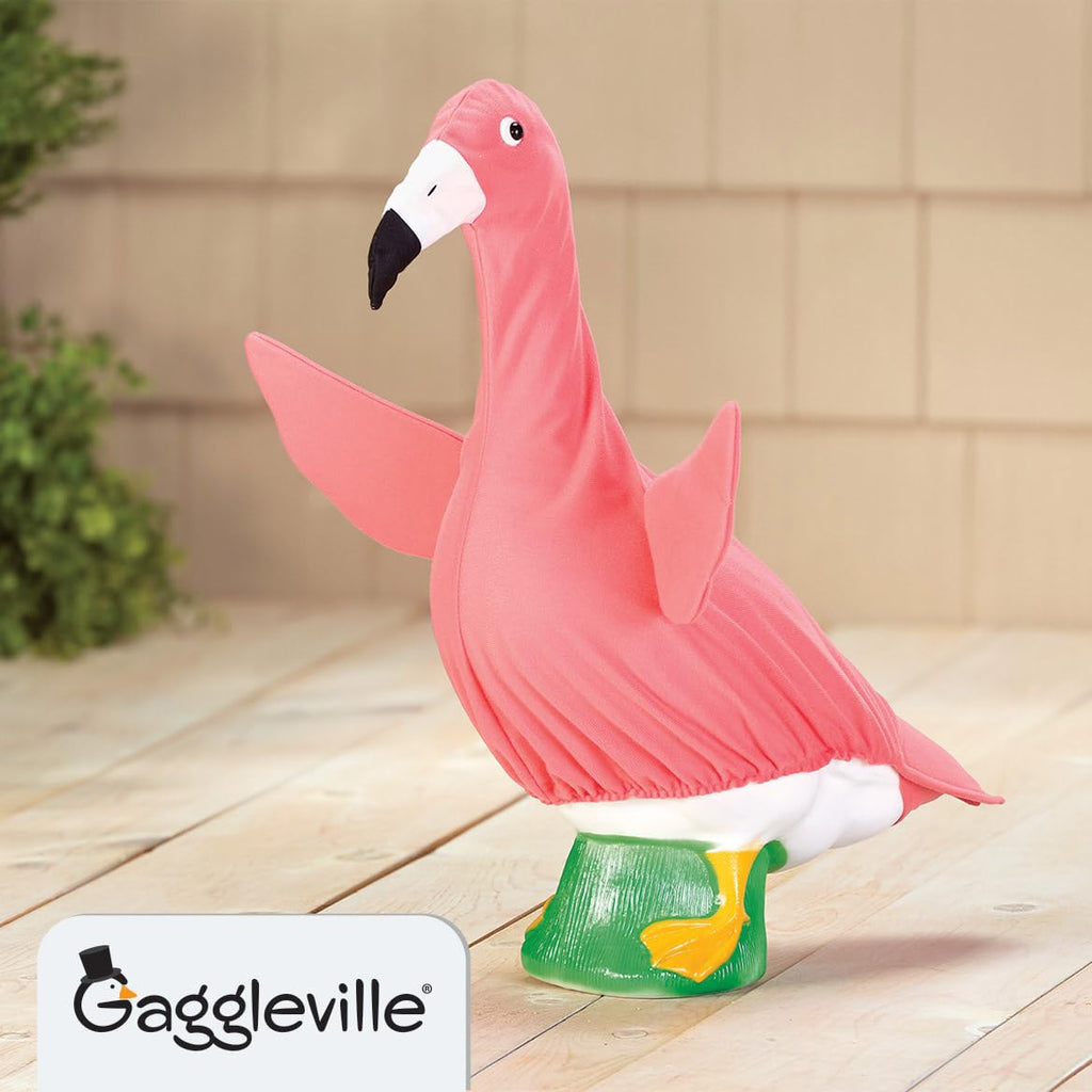 Gaggleville Flamingo Goose Outfit, Fits Large 23" H Statue, by Fox