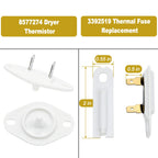 WP3387747 3387747 Dryer Heating Element Kit-Compatible With Whirlpool Cabrio Kenmore He2 Kenmore Elite He3 Maytag Dryers- GEW9250PW0 GEQ9800PW1 WD05X30818 GEQ9800PW2 GEQ9800PW1 MEDB835DW4 By TOMOON