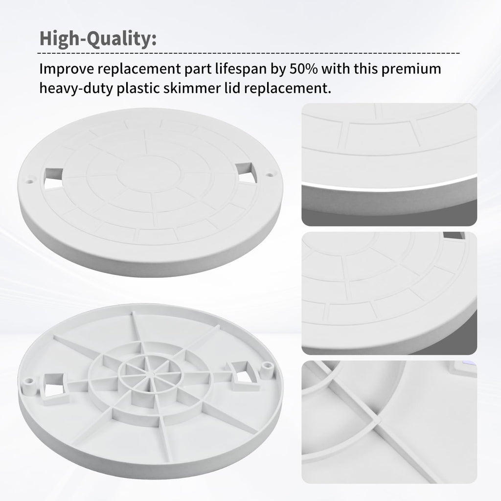 Vsttar SPX1075C1 White Cover 8 3/4" Diameter（Other Sizes not Suitable）,Replacement for Hayward SP1075, SP1075T, SP1076, SP1077 Automatic Skimmers