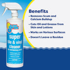 In The Swim Super Pool Tile and Vinyl Cleaner - Oil and Grime Remover - Alkaline Based - 1 Quart